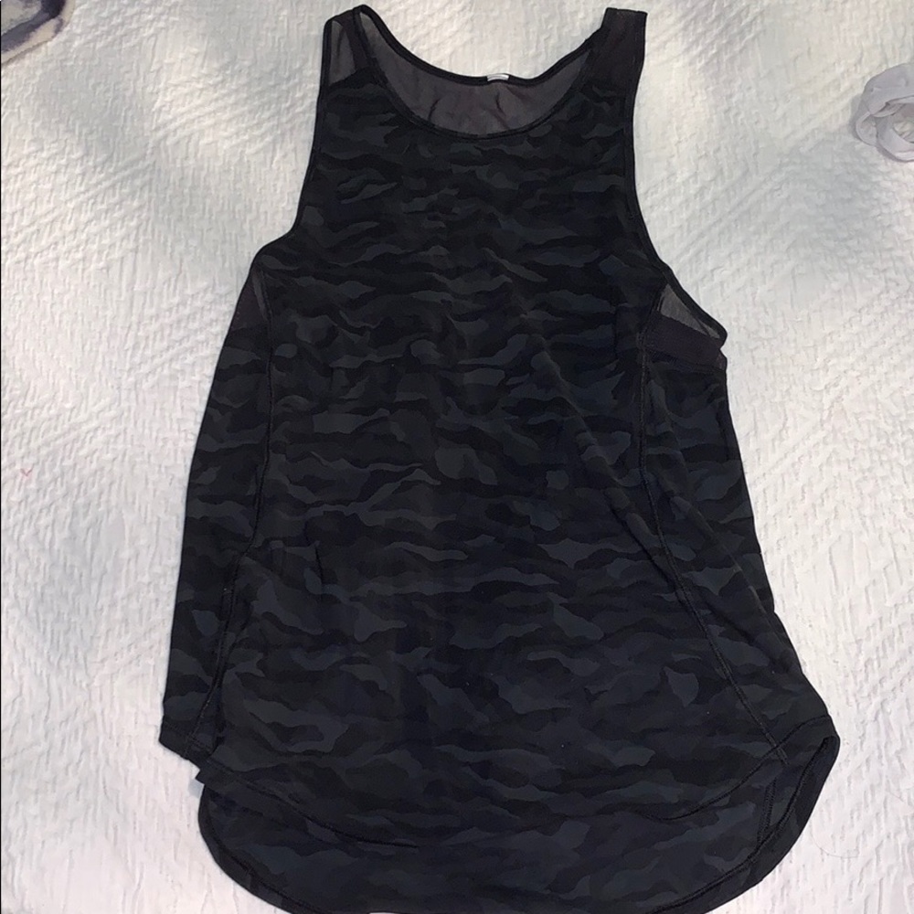 Black camo lululemon sculpt tank